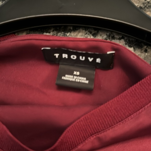 Trouvé maroon blouse XS EUC - Picture 5 of 8